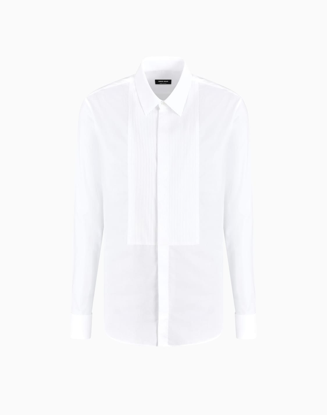 cotton-tuxedo-shirt-with-pleated-detail-patterned--giorgio-armani