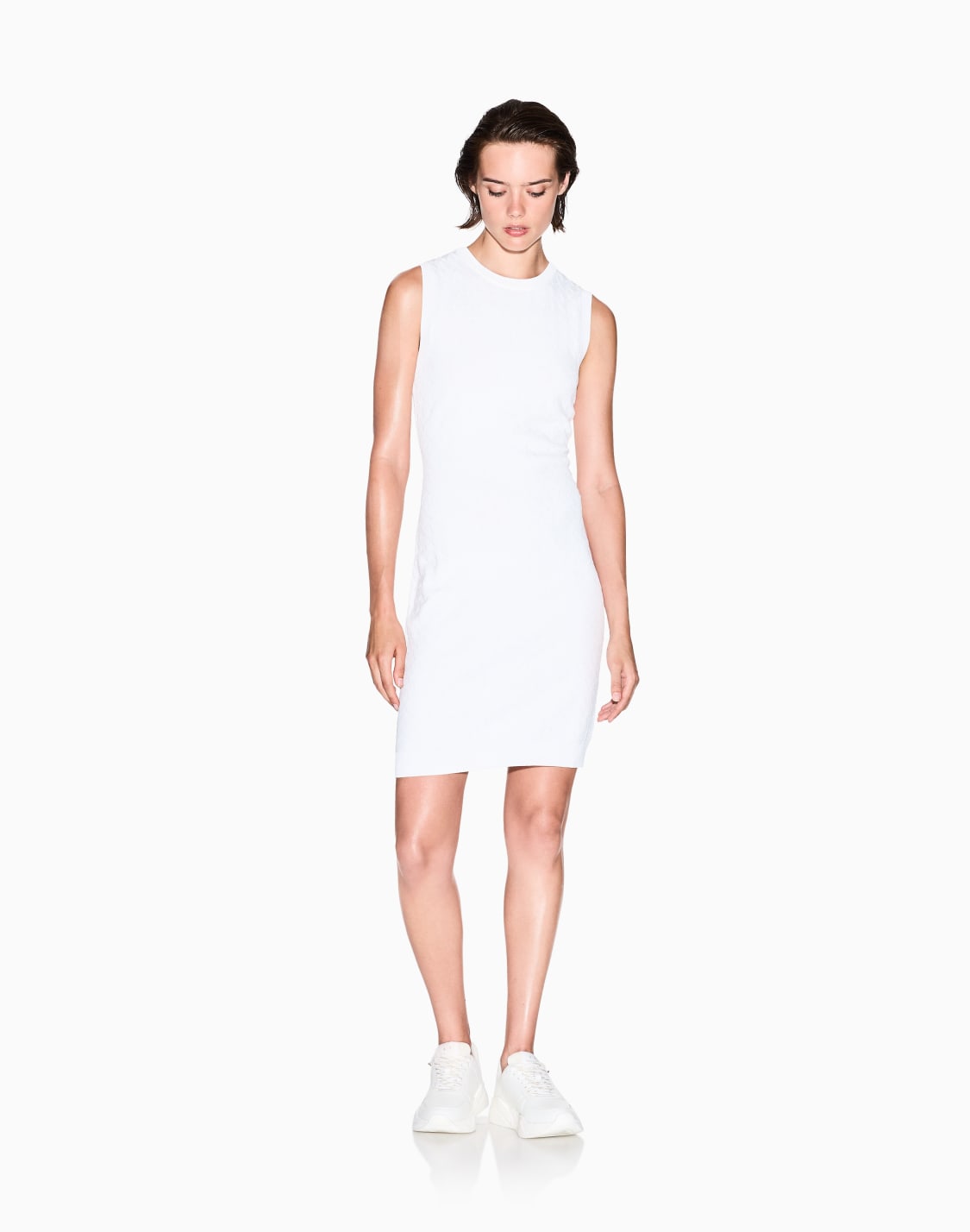 sheath-dress-with-allover-logo-white--armani-exchange