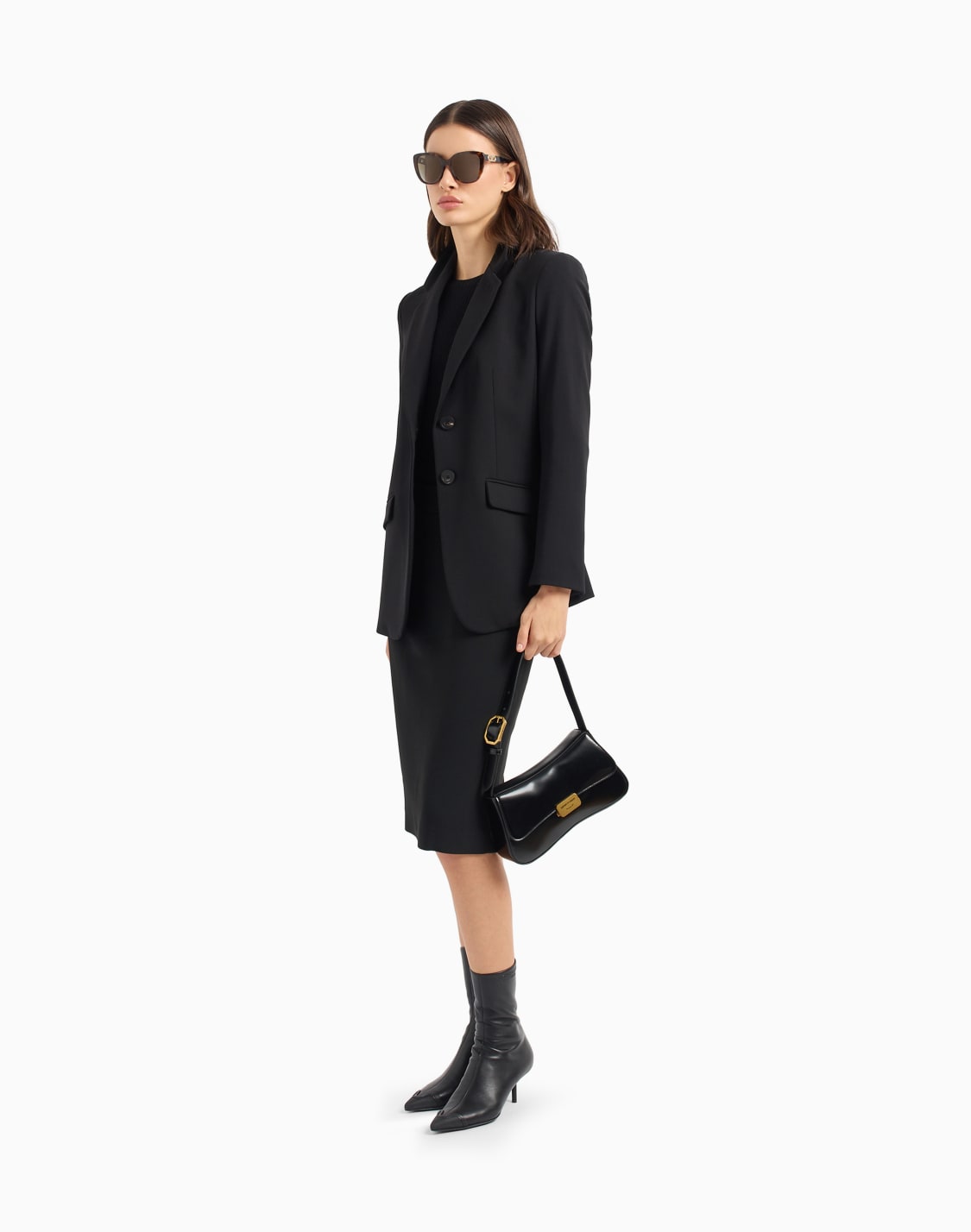 midi-skirts-negro--emporio-armani