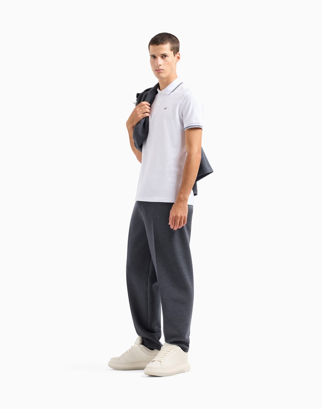 polo-shirts-white--emporio-armani