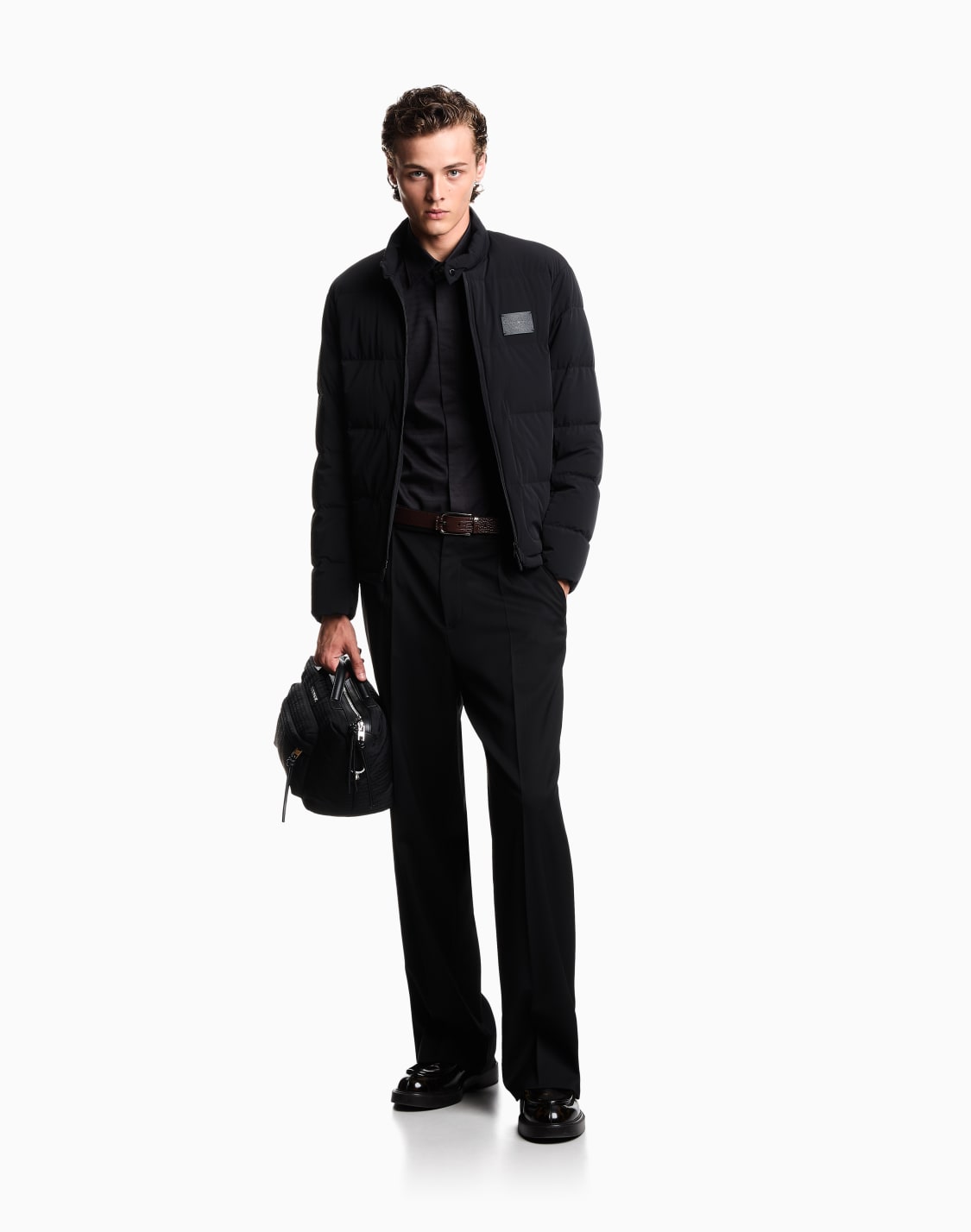 cotton-shirt-with-all-over-jacquard-logo-black--emporio-armani