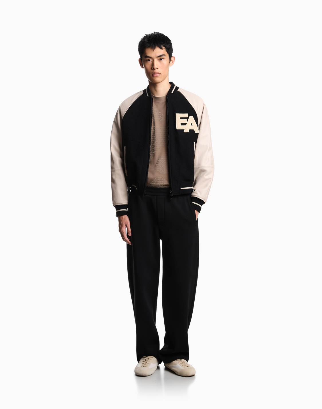 asv-lyocell-blend-jersey-t-shirt-with-all-over-flocked-logo-brown--emporio-armani