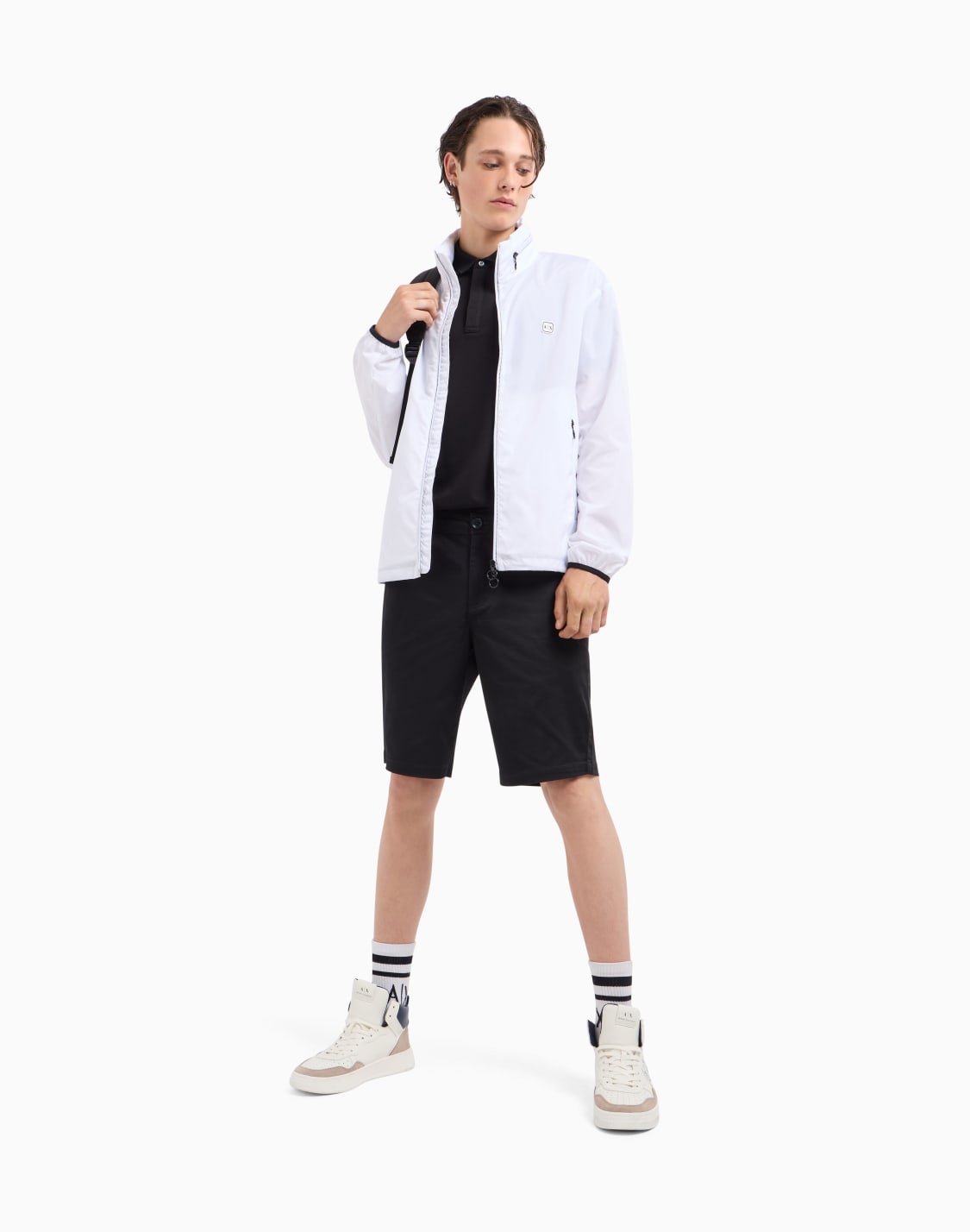 bermuda-shorts-in-satin-stretch-fabric-black--armani-exchange