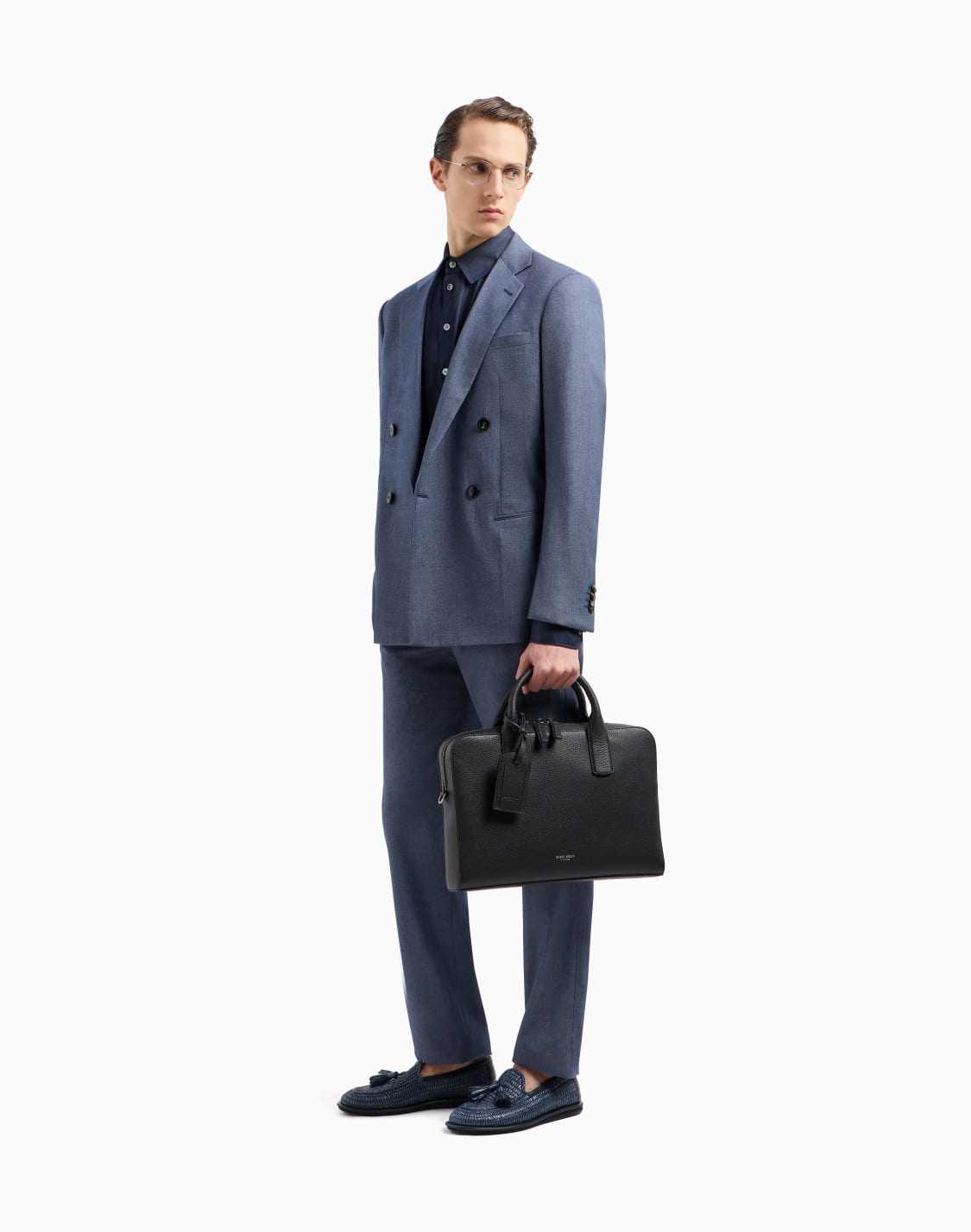 regular-fit-shirt-in-cotton-denim-blue--giorgio-armani