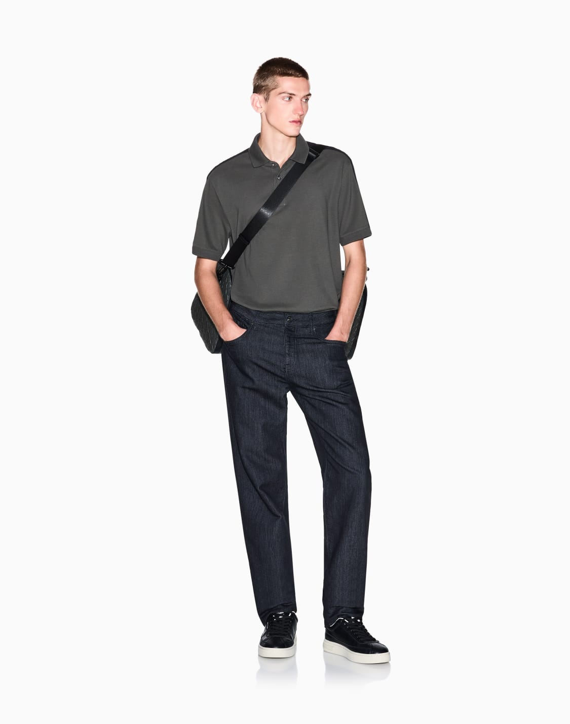 regular-fit-polo-with-contrasting-tape-green--armani-exchange