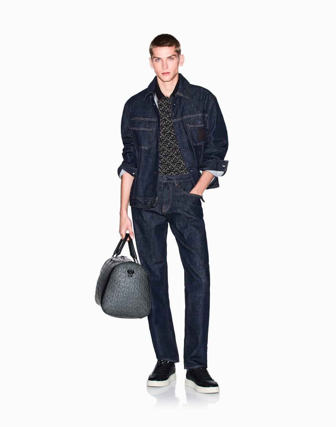 polo-shirts-black--armani-exchange