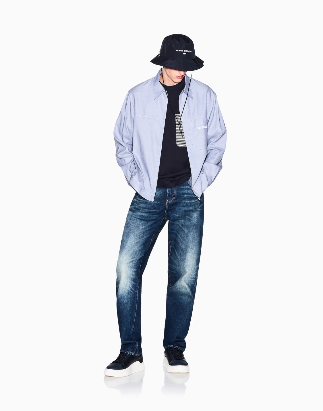 casual-shirts-blue--armani-exchange