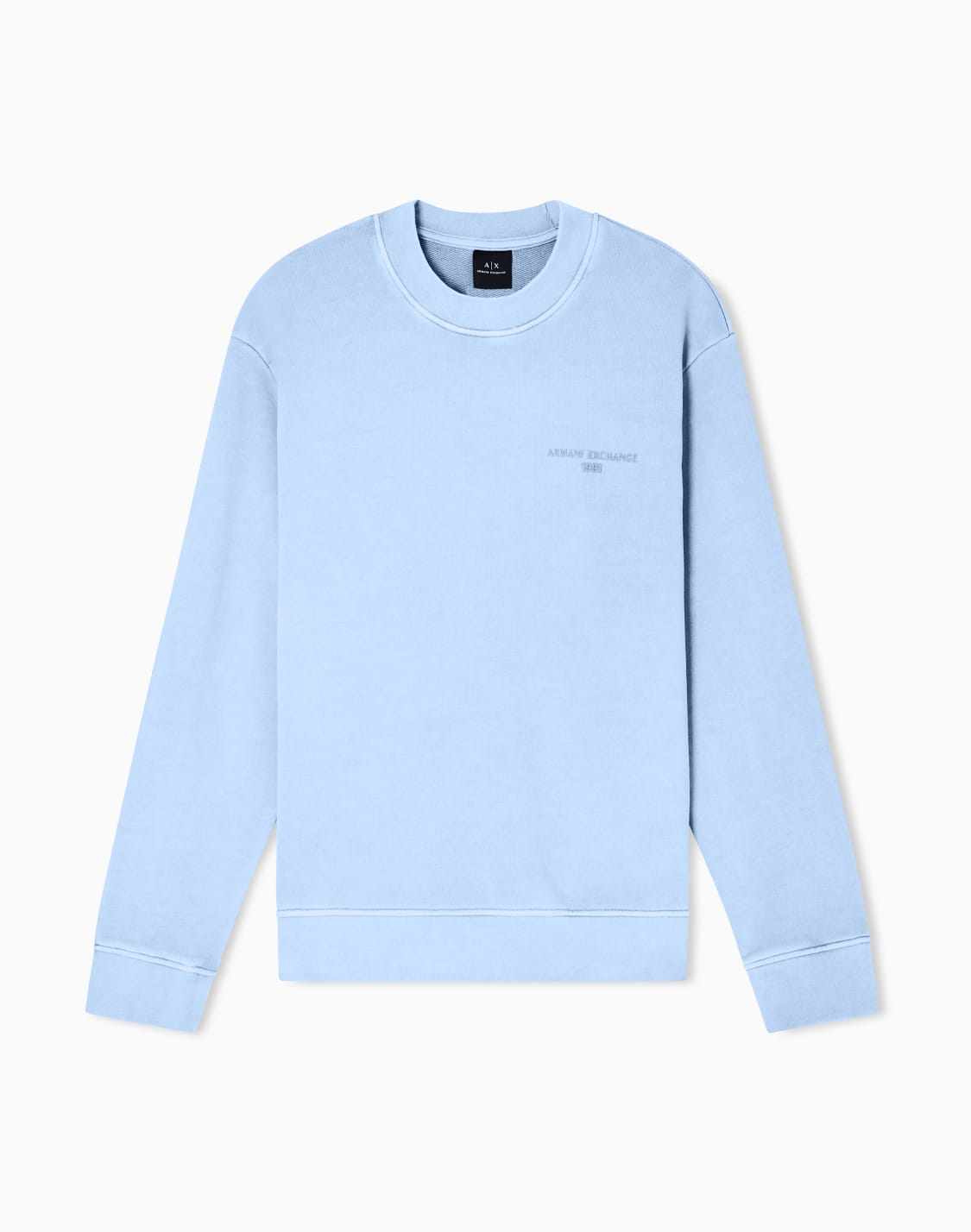 sweatshirts-without-hood-light-blue--armani-exchange