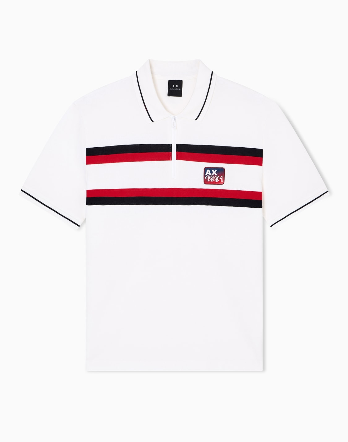 polo-shirts-white--armani-exchange