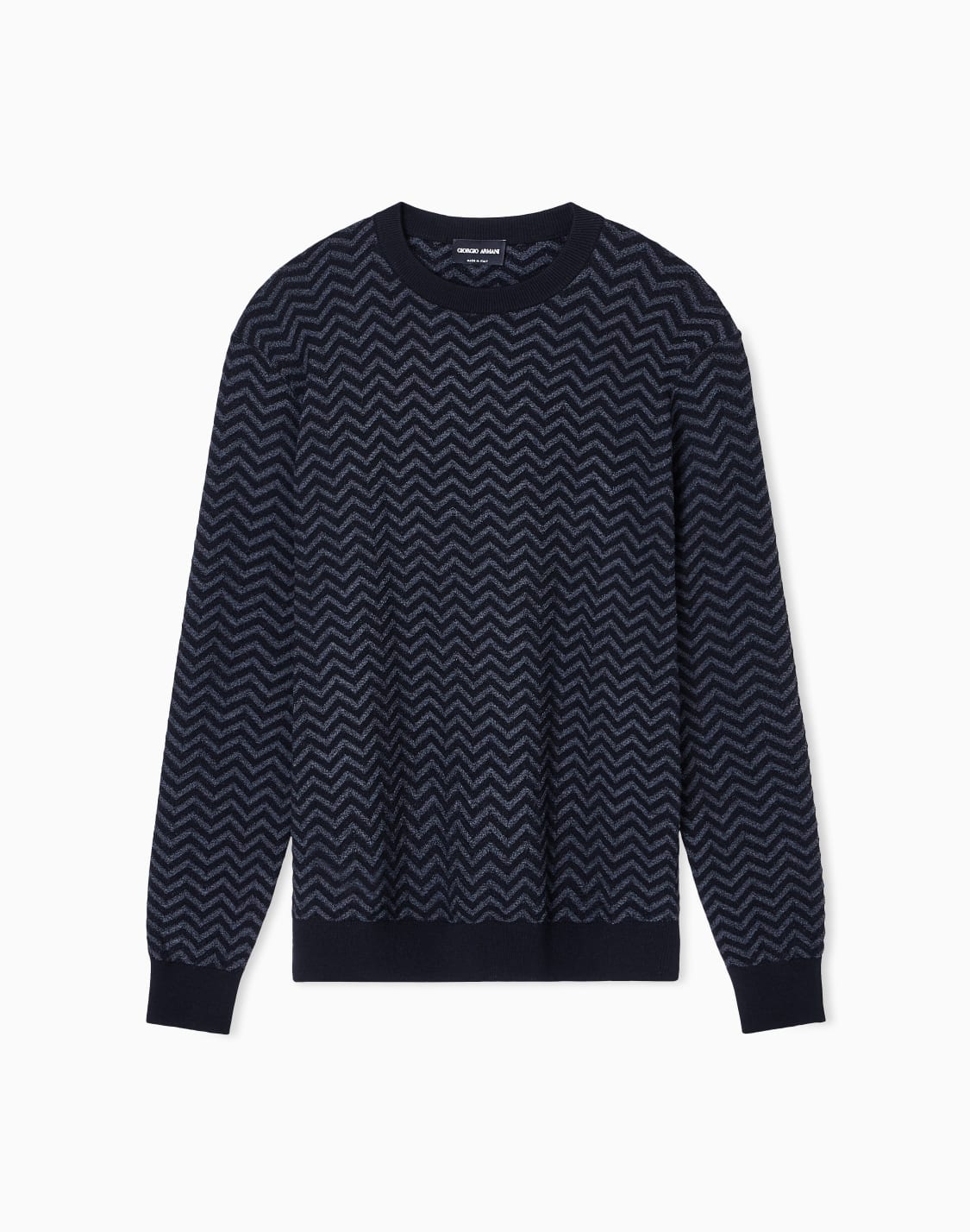 plated-chevron-virgin-wool-crew-neck-jumper-black--giorgio-armani