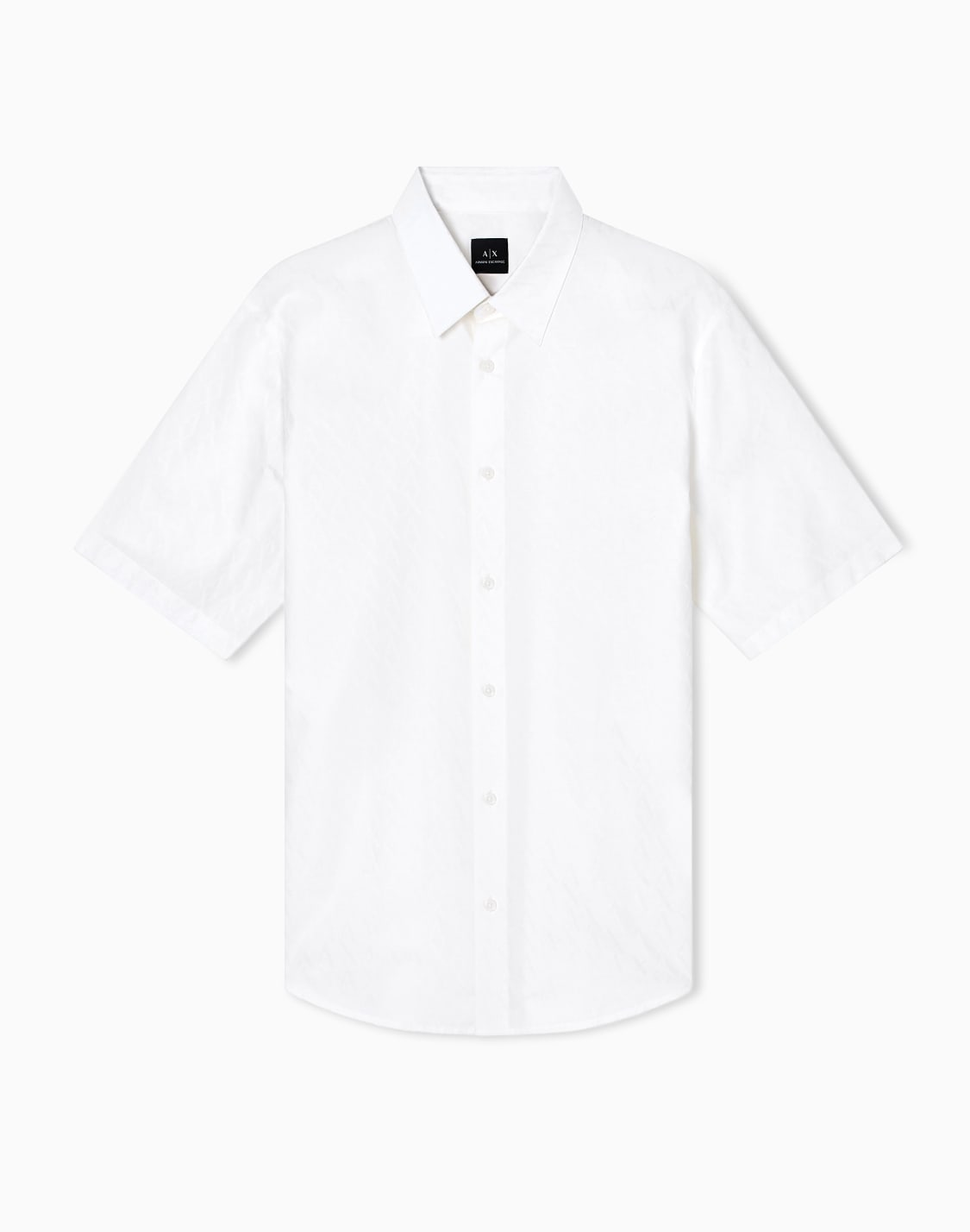 short-sleeved-cotton-jacquard-shirt-white--armani-exchange