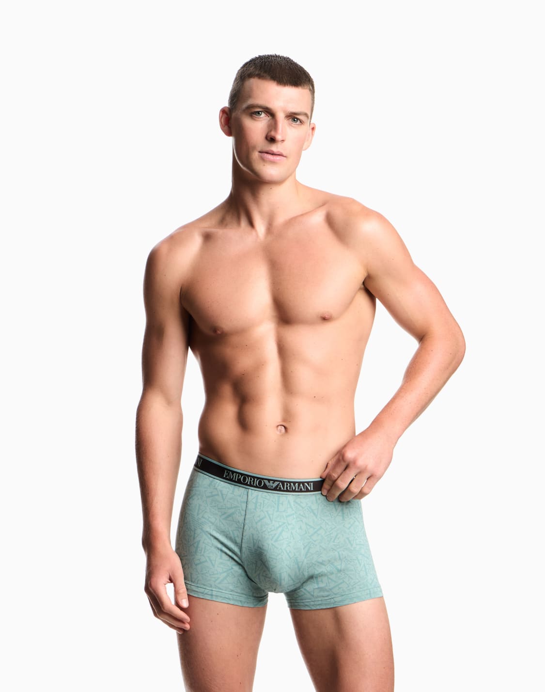 ボクサパンツ3枚セット-coreロゴ入りのウエストバンド-ブラウン--emporio-armani