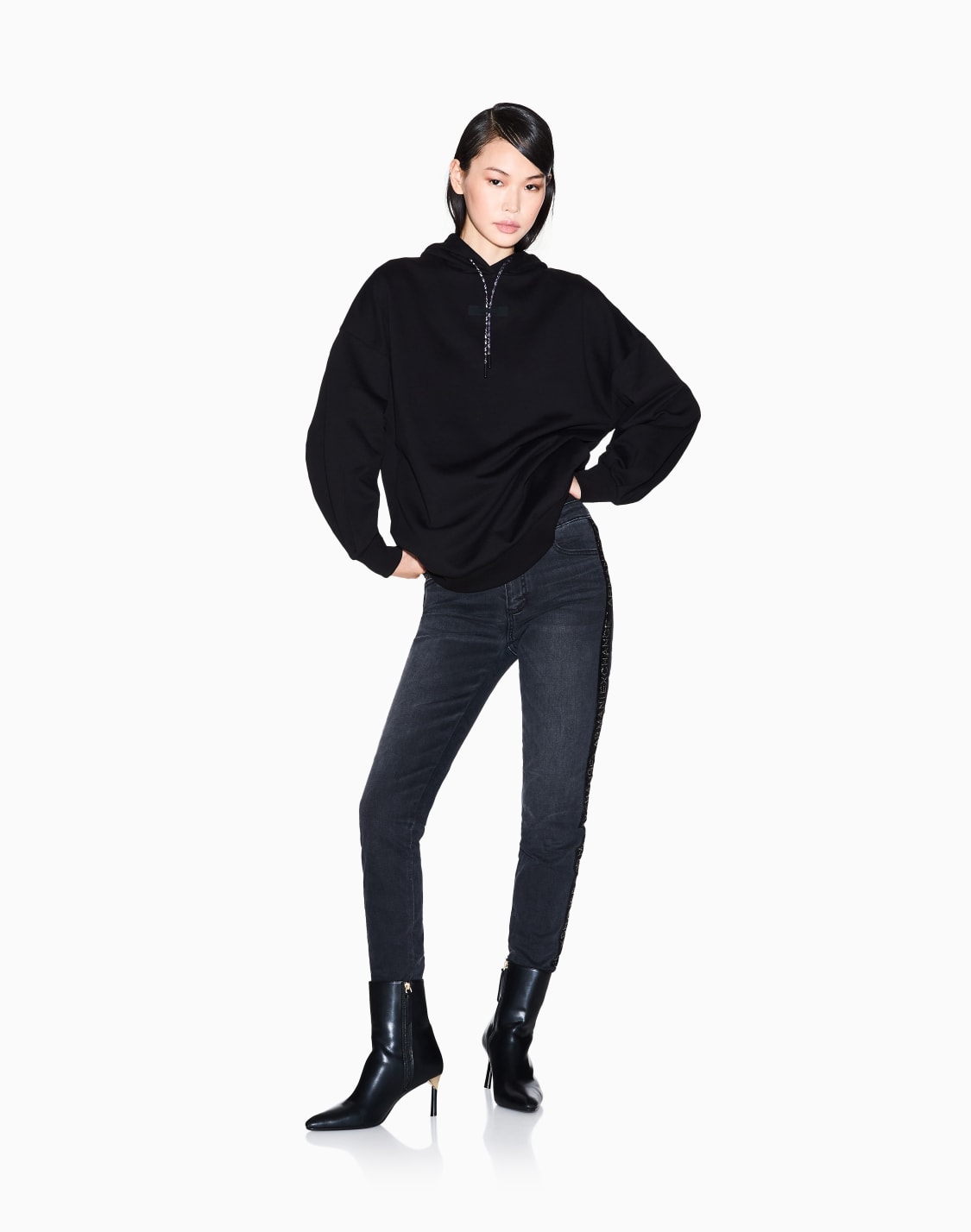 hoodies-black--armani-exchange