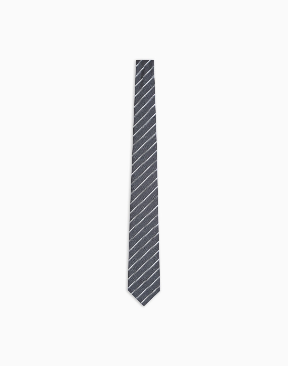 cravate-en-pure-soie-rayures-bicolores-jacquard-gris--emporio-armani
