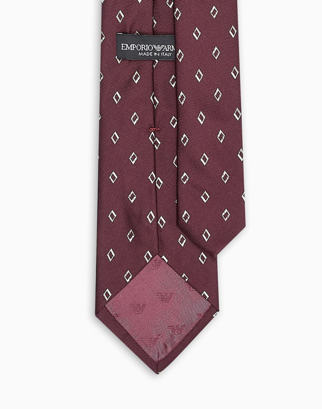 krawatte-aus-reiner-seide-mit-kleinen-eingewebten-rauten-aus-jacquard-stoff-burgunderrot--emporio-armani