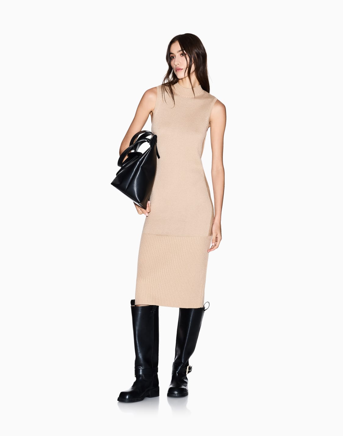 midi-dresses-camel--armani-exchange