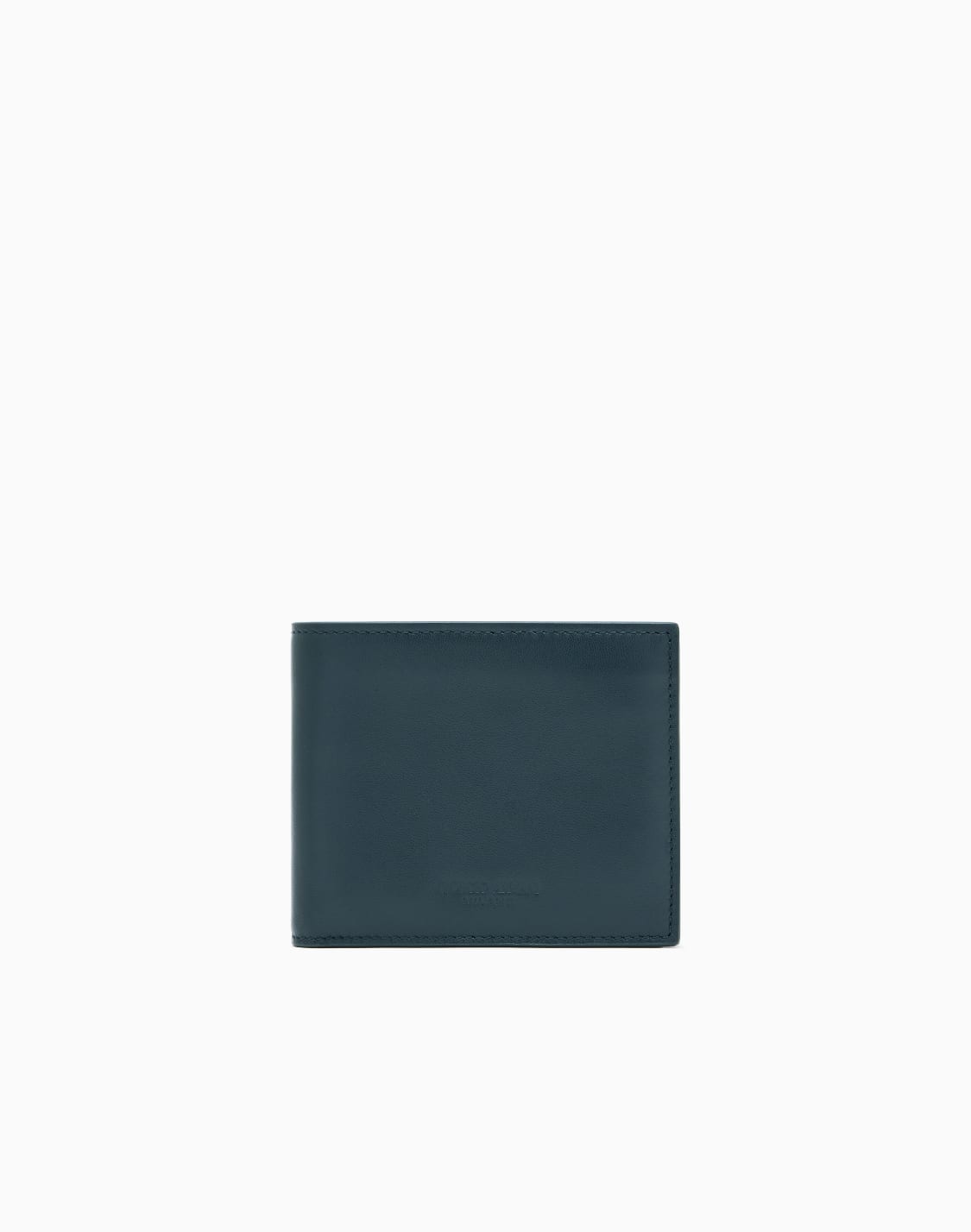二つ折りウォレット-ナッパレザ-グリン--giorgio-armani