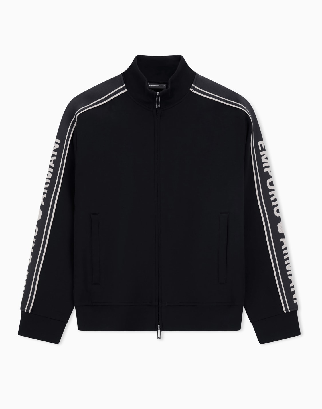 sweat-shirt-entirement-zipp-en-jersey-double-avec-bande-logotype-asv-noir--emporio-armani