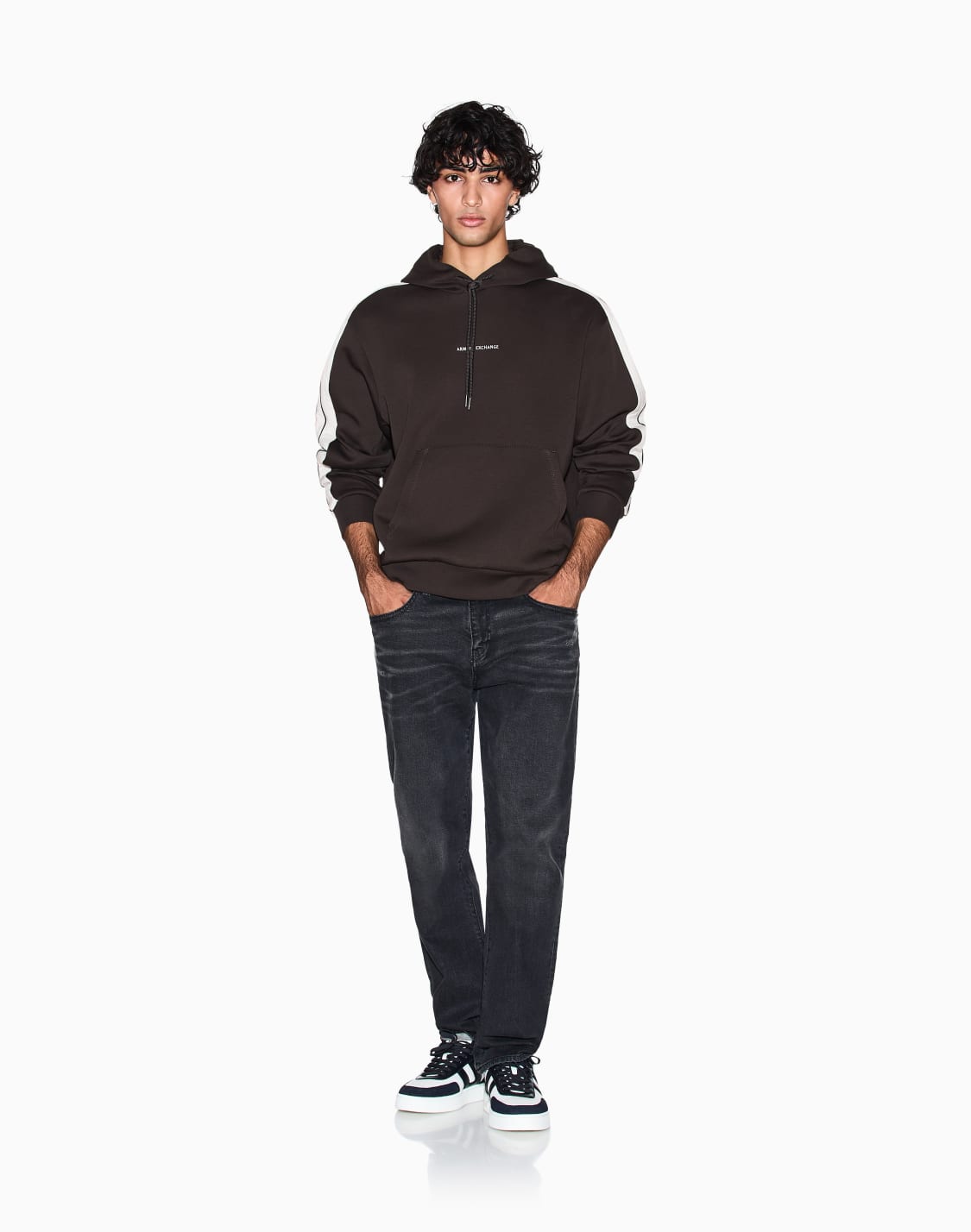 hoodies-brown--armani-exchange