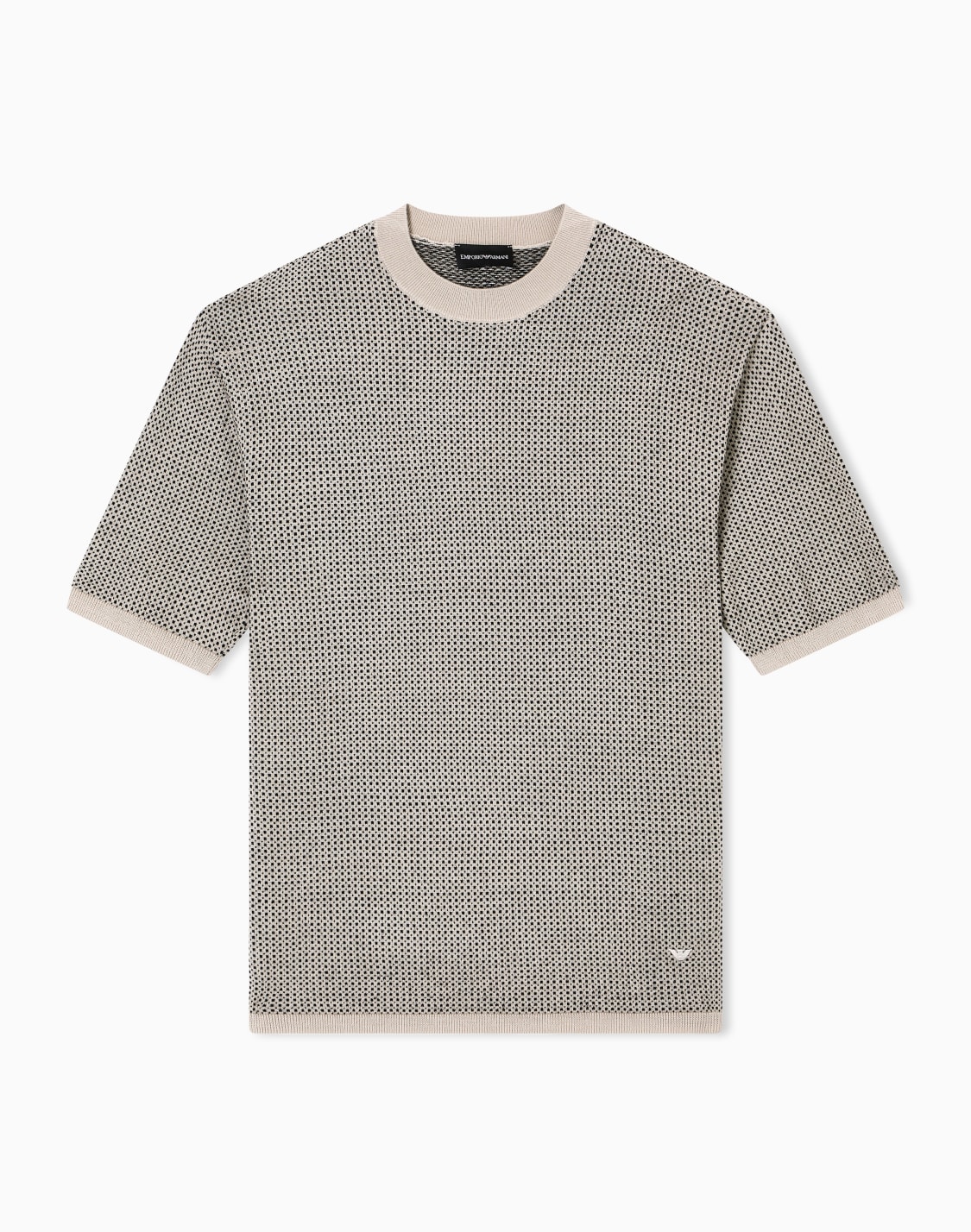 pullover-aus-schurwolle-mit-zweifarbigem-mikro-muster-in-jacquard-stoff-braun--emporio-armani