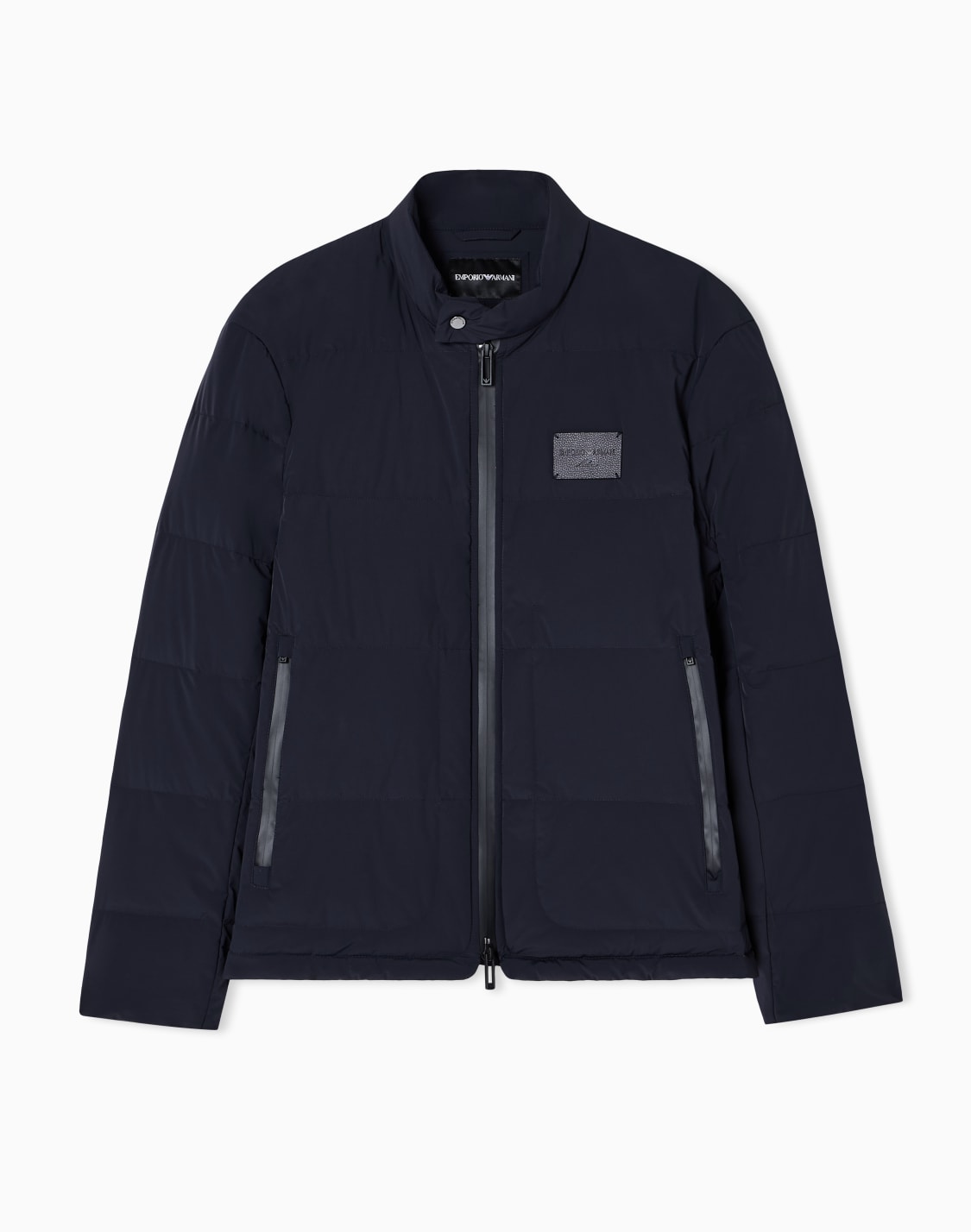 chaqueta-de-plumas-acolchada-en-nailon-con-spandex-azul-marino--emporio-armani