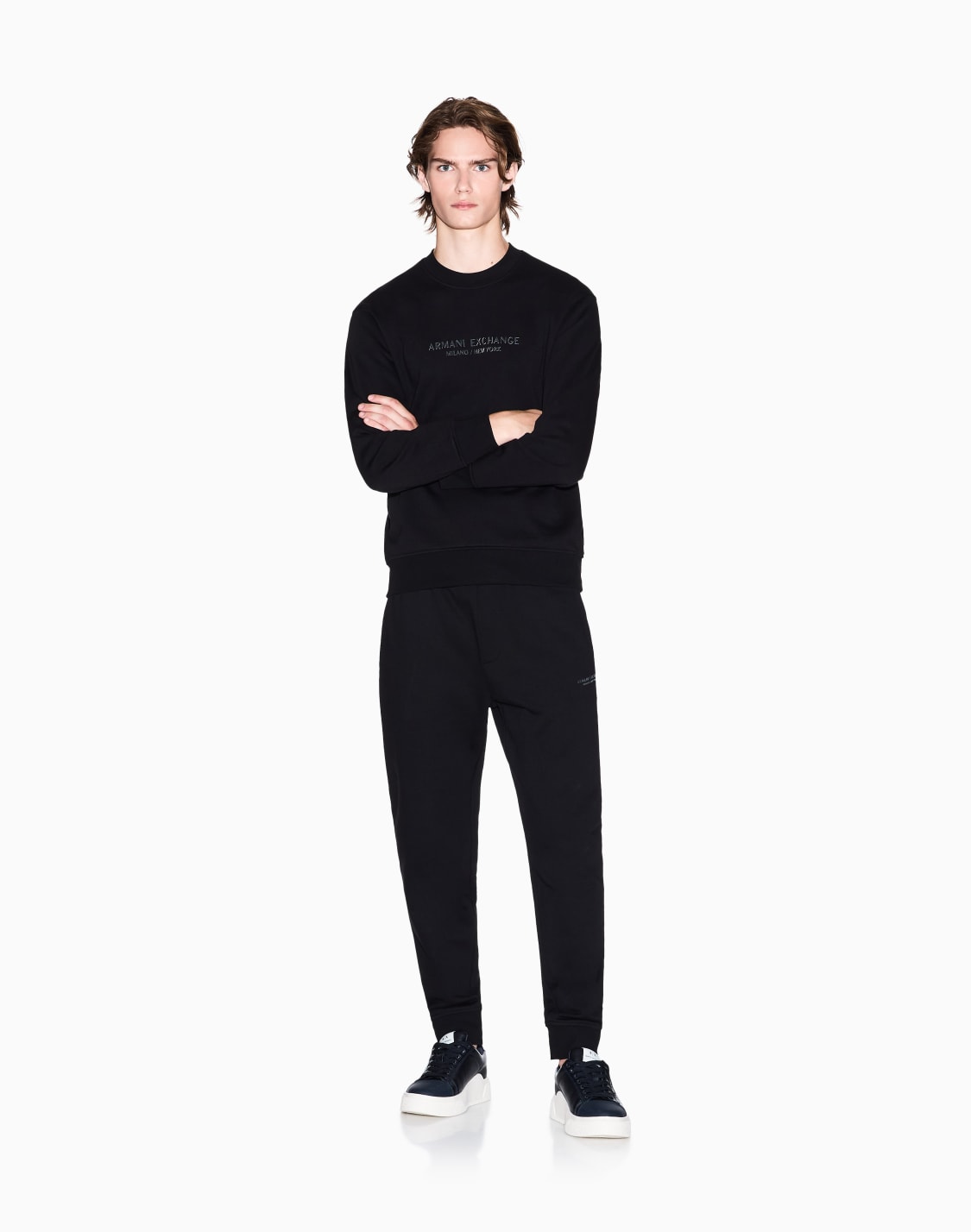 felpa-girocollo-logo-tono-nero--armani-exchange