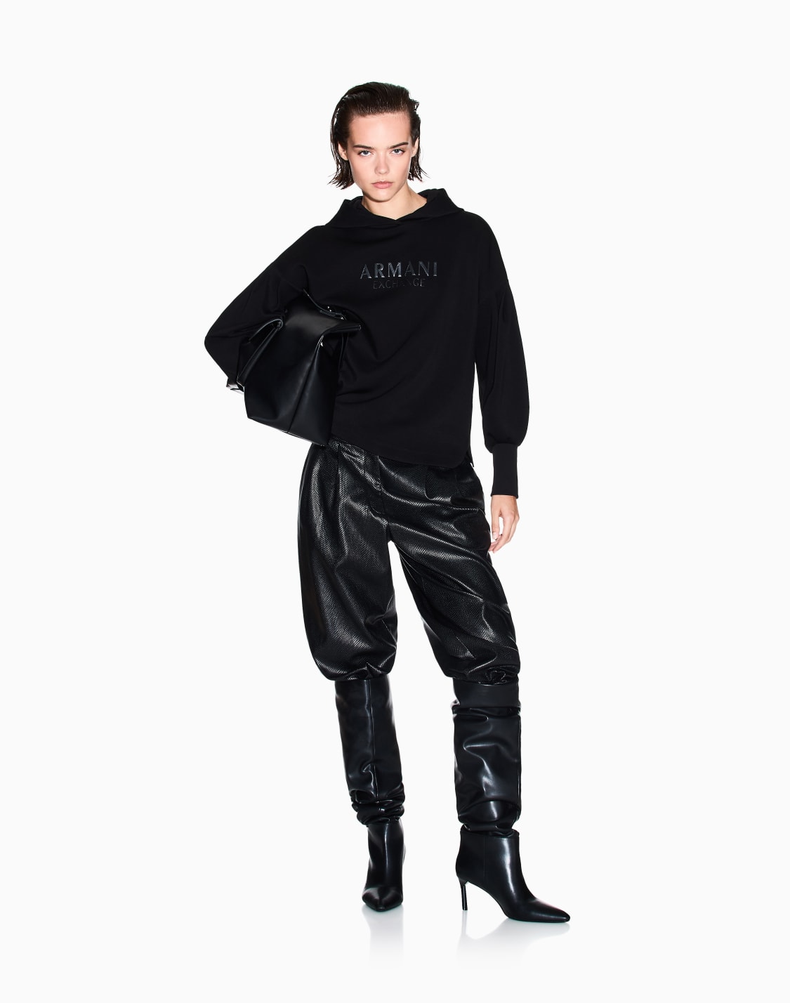hoodies-black--armani-exchange