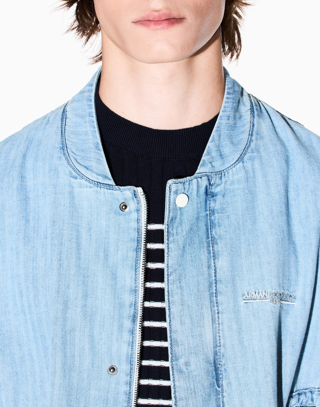 ASV jersey-Lyocell blend T-shirt with Emporio Armani embroidery