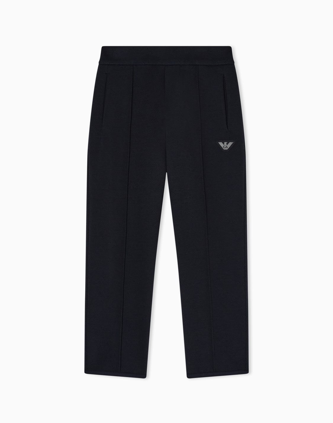 コンフォトフィット-パンツ-ダブルジャジ-ジャカド-ネイビブル--emporio-armani