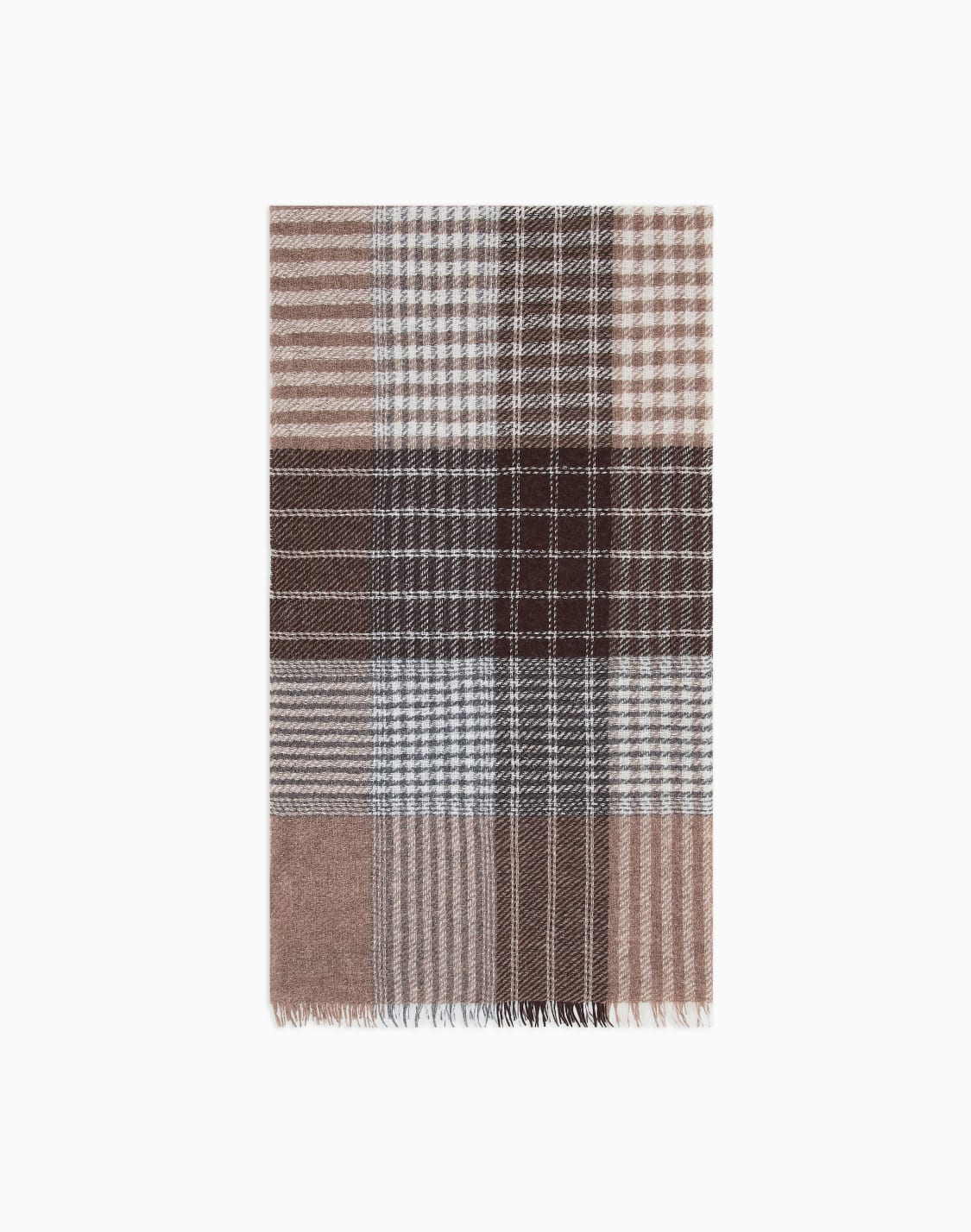 tartan-wool-scarf-brown--emporio-armani