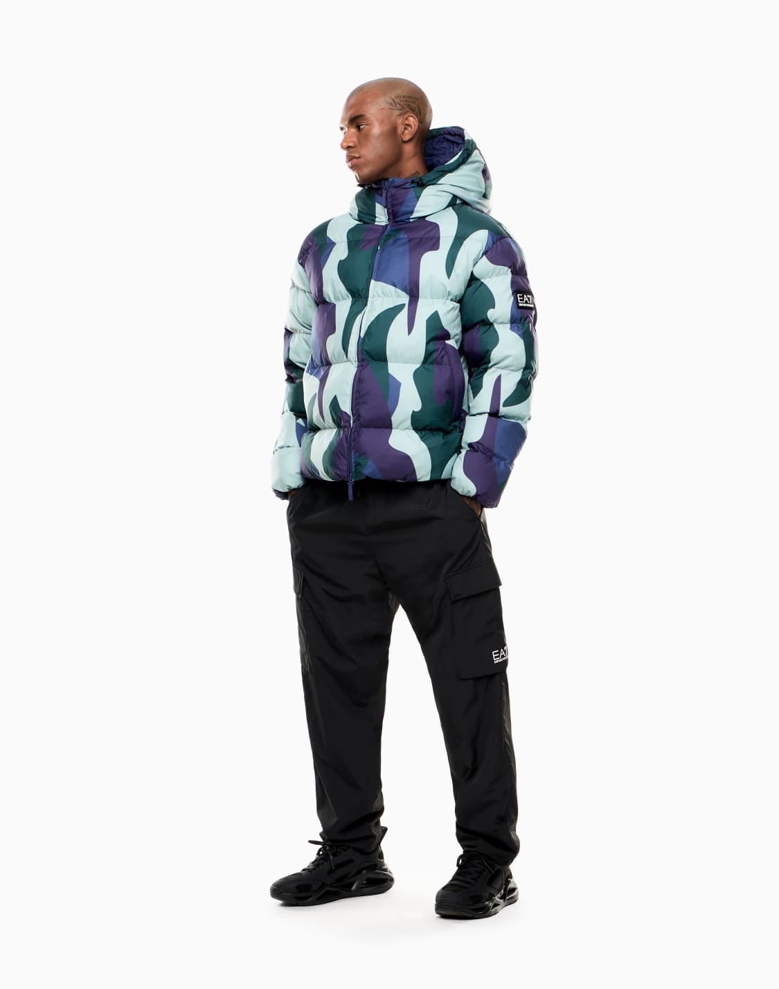 iridescent-nylon-padded-jacket-with-hood-multicoloured--ea7