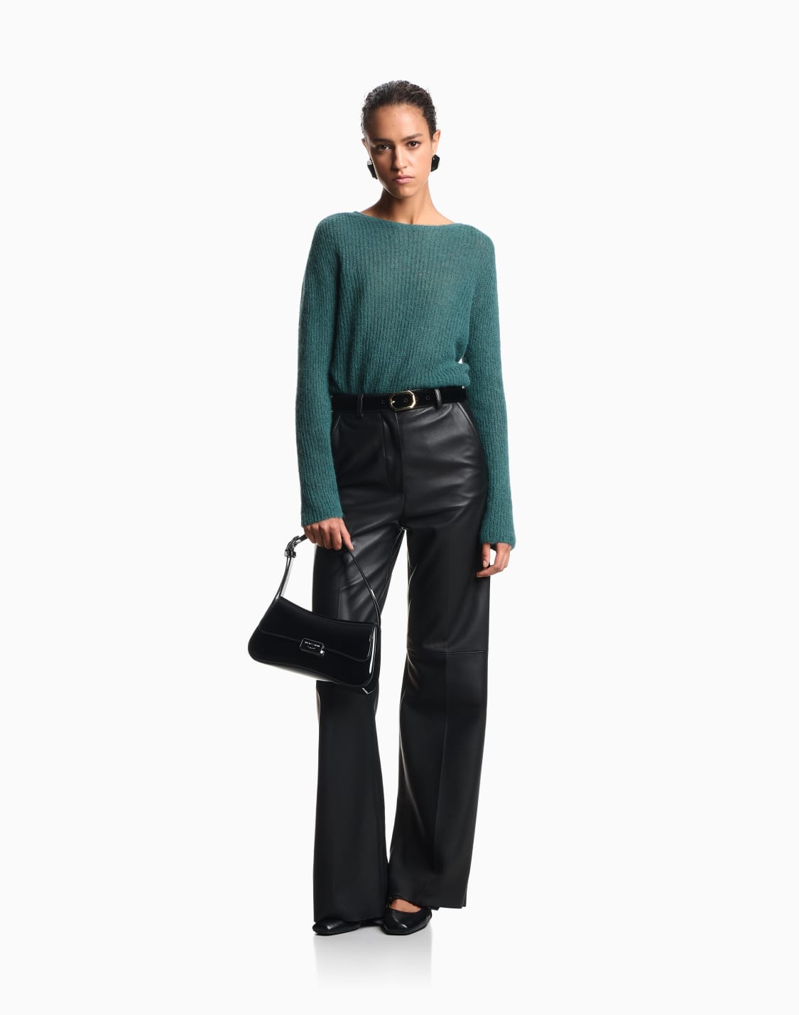 pull-ras-du-cou-en-laine-dalpaga-mlange-vert--emporio-armani