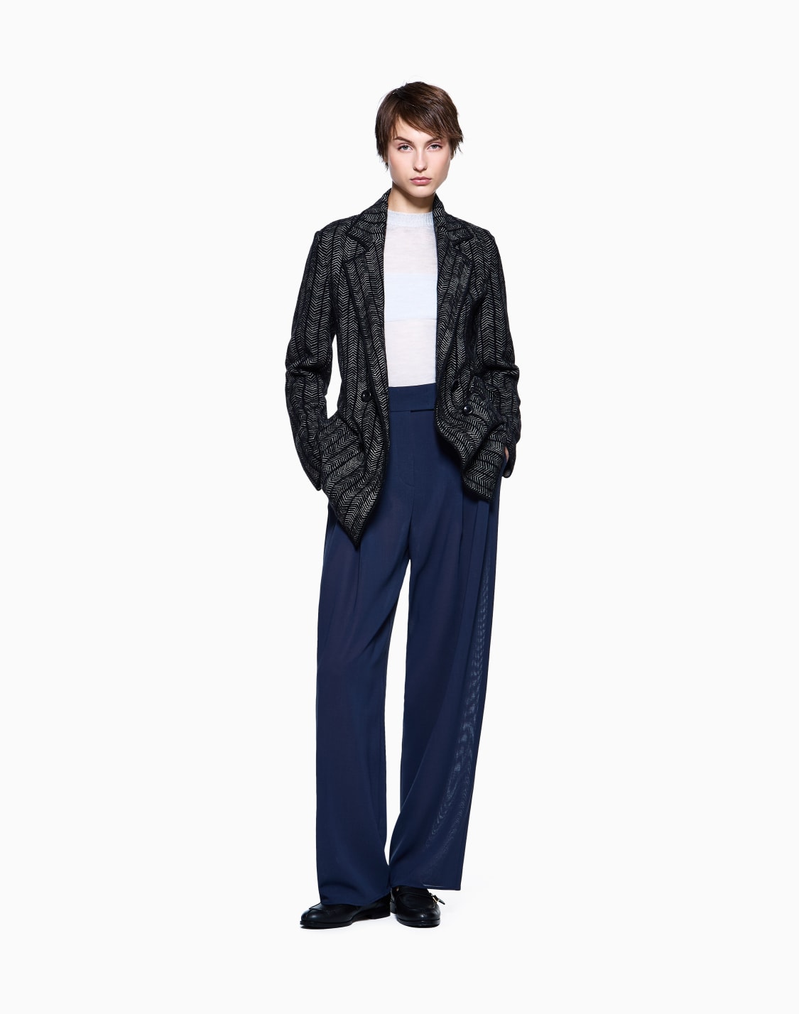 pull-manches-courtes-en-cachemire-et-soie-gris--giorgio-armani