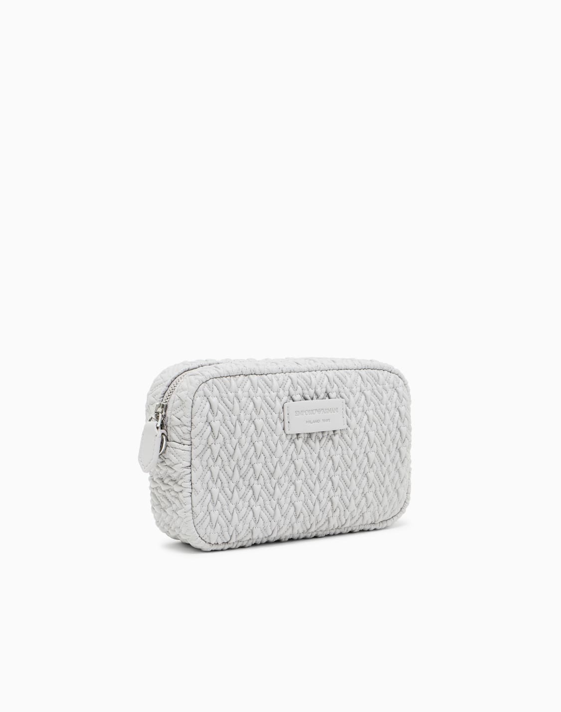 カメラケス-エンボス仕上げ-チェンショルダストラップ-グレ--emporio-armani