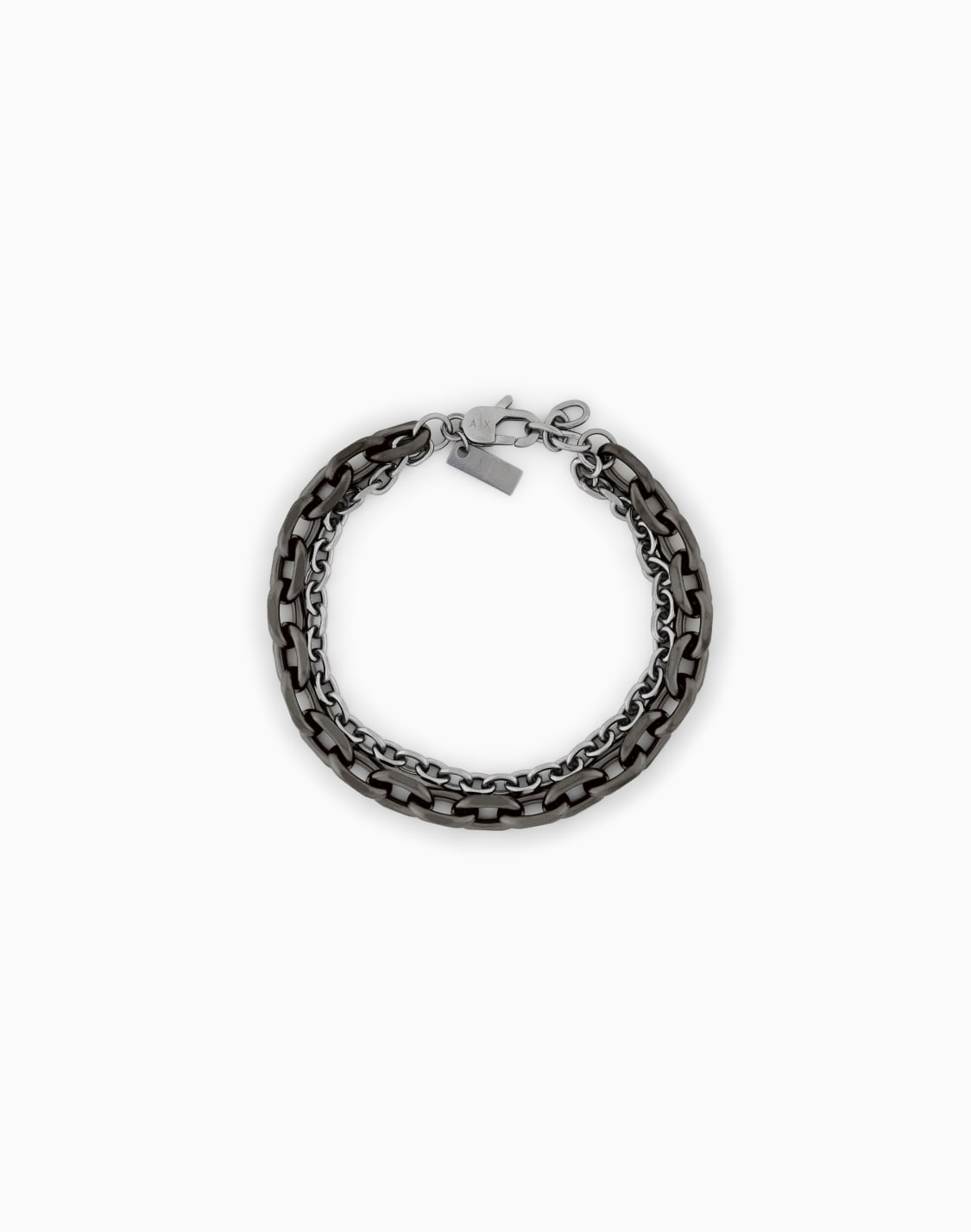 ステンレススチル-ダブルチェンブレスレット_axg0161060-マルチカラ--armani-exchange