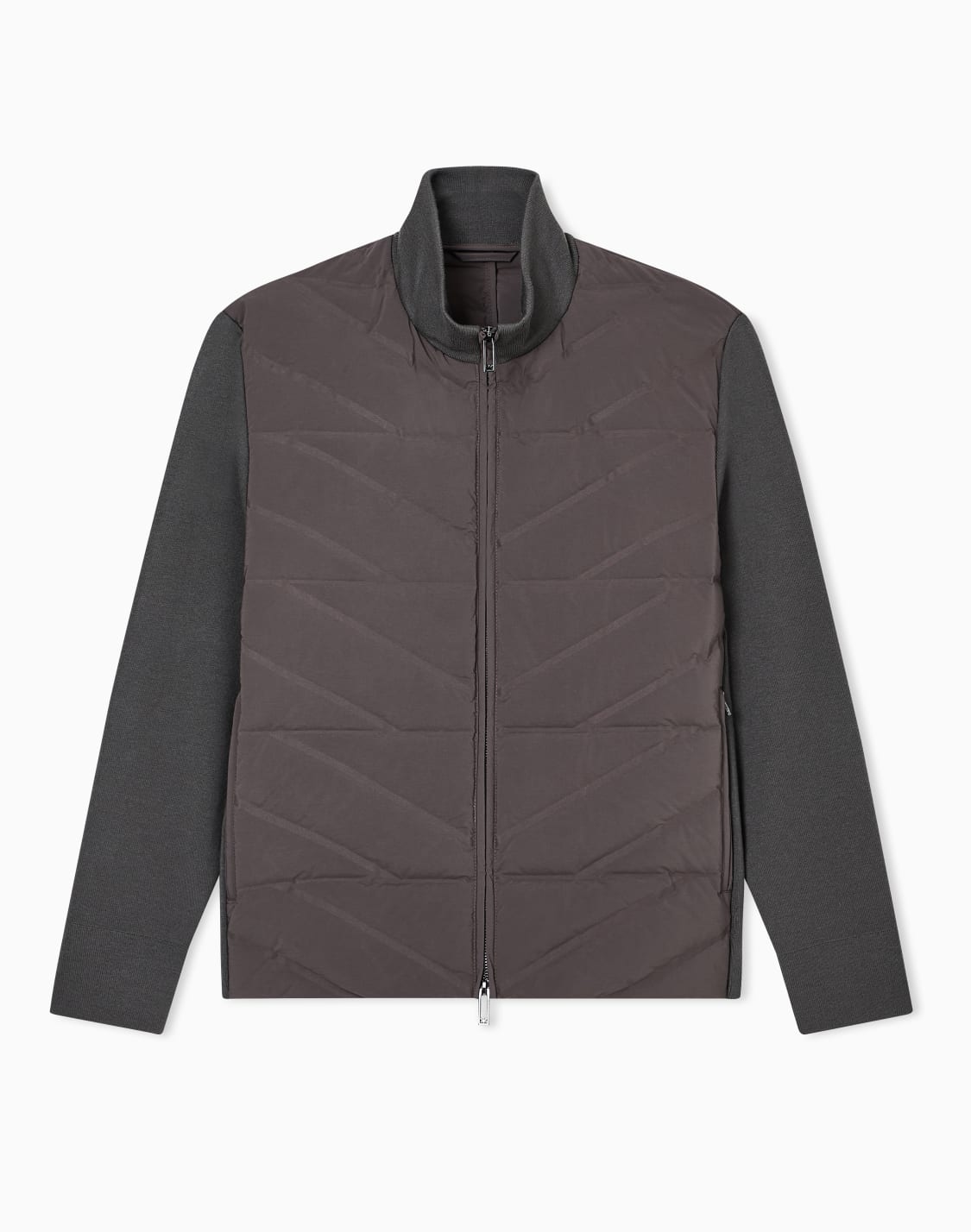 piumino-full-zip-effetto-due-pezzi-con-maniche-in-maglia-travel-essential-grigio--emporio-armani