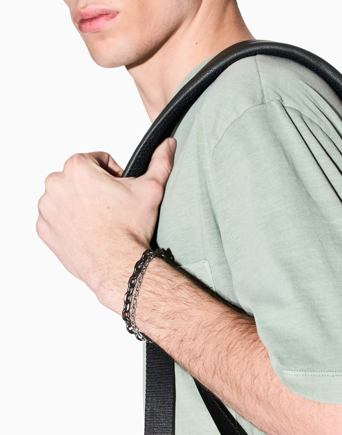 ステンレススチル-ダブルチェンブレスレット_axg0161060-マルチカラ--armani-exchange
