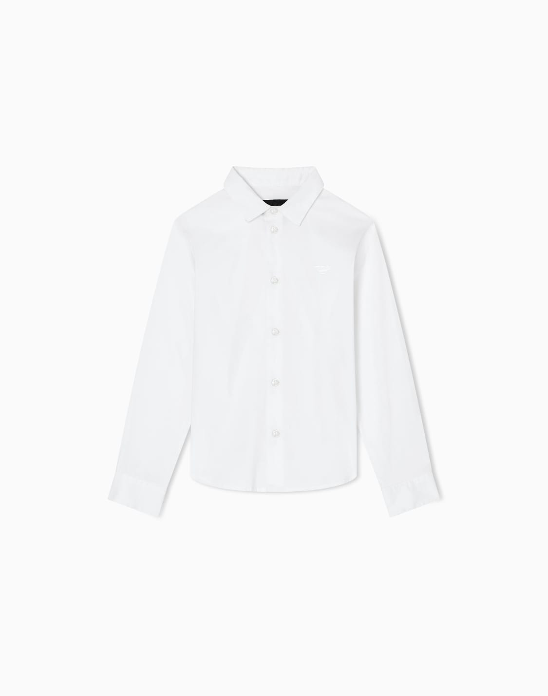 chemise-en-popeline-avec-broderie-aigle-dans-le-ton-blanc--emporio-armani