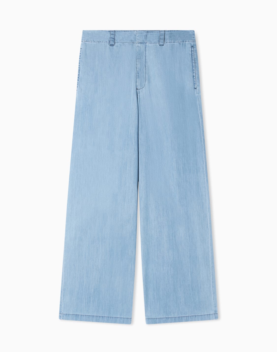 pantalones-anchos-en-denim-ligero-icon-azul--emporio-armani