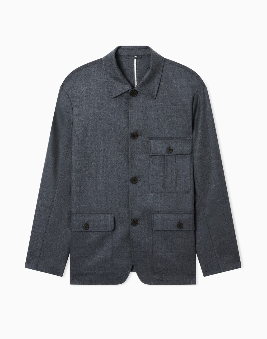 オンライン限定シャツジャケット-バジンウル-ストレッチツイル-グレ--emporio-armani
