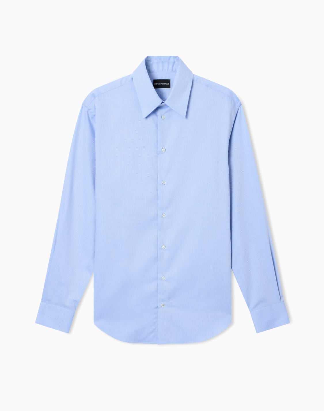 chemise-en-coton-armur-bleu-clair--emporio-armani
