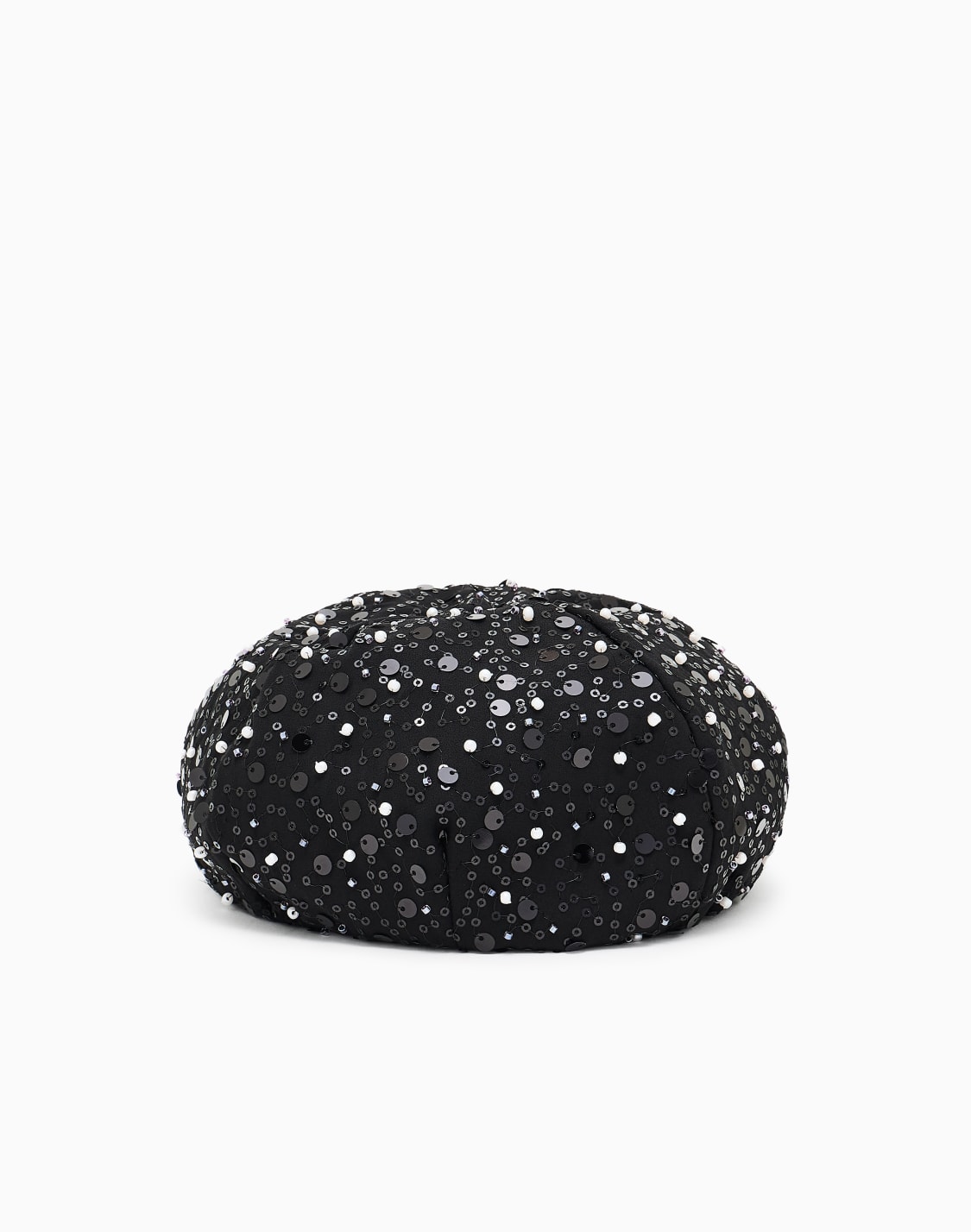 georgette-beret-with-beads-and-sequins-black--emporio-armani
