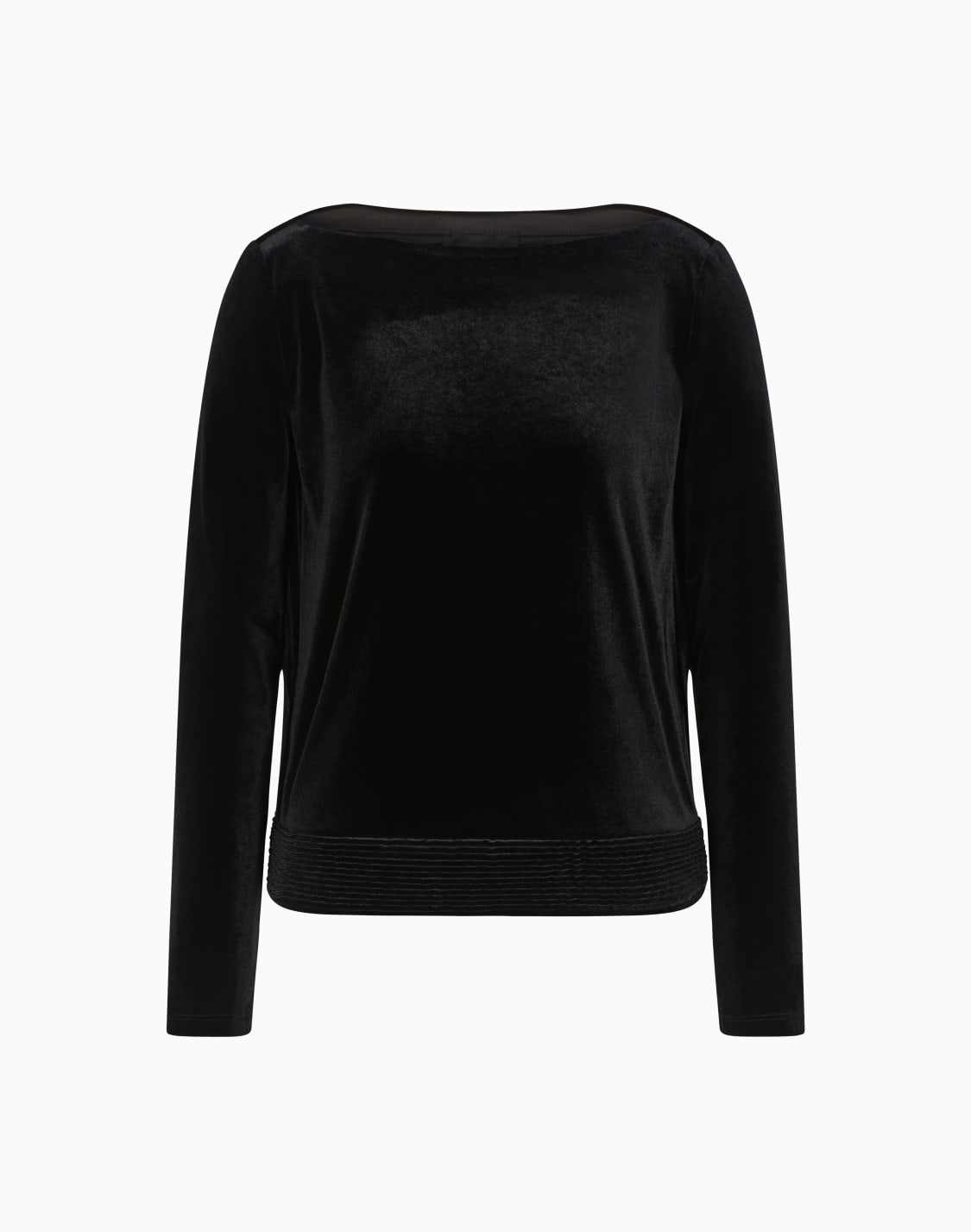 sweat-shirt-encolure-bateau-en-chenille-stretch-noir--emporio-armani