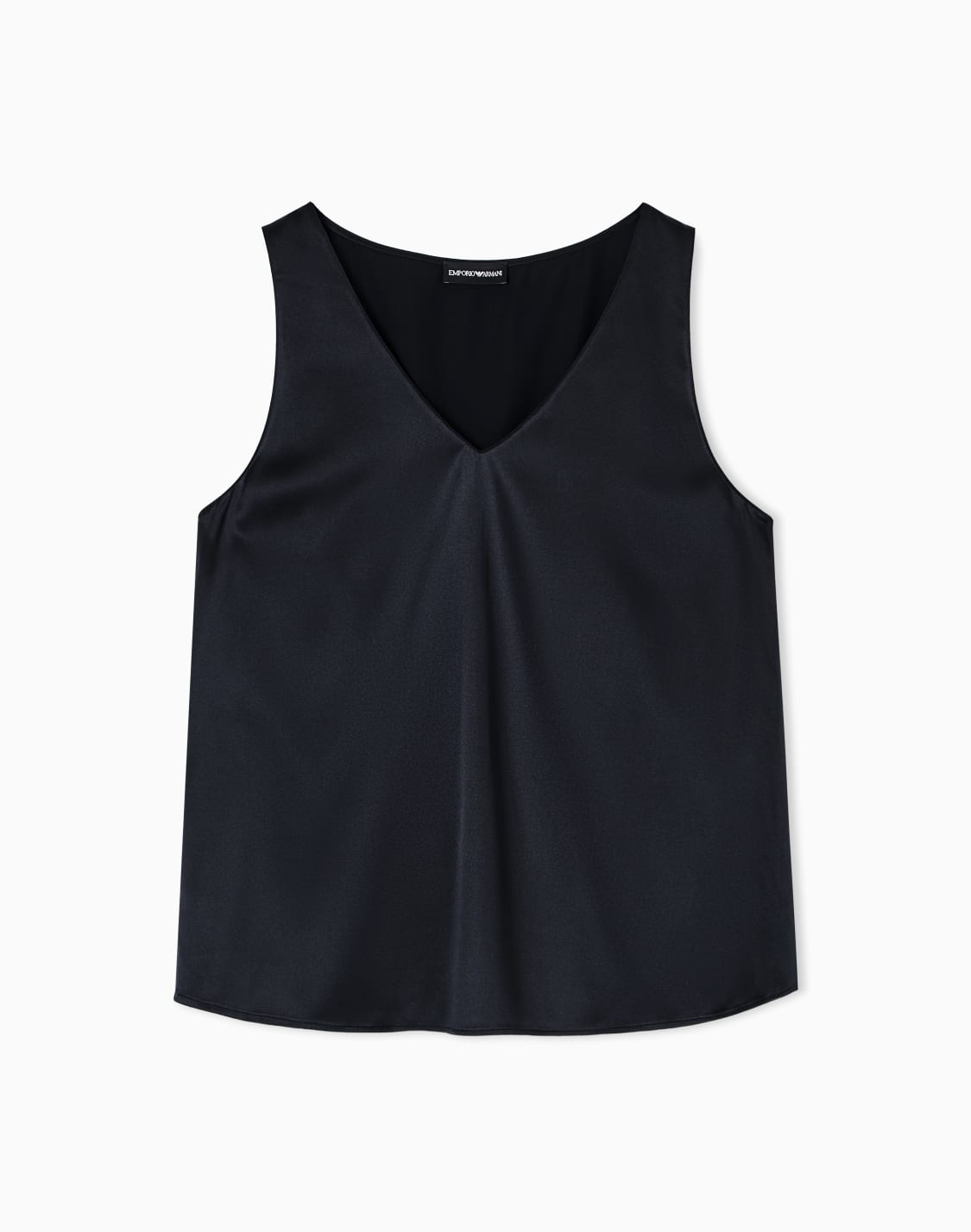 top-avec-col-en-v-en-satin-de-soie-noir--emporio-armani