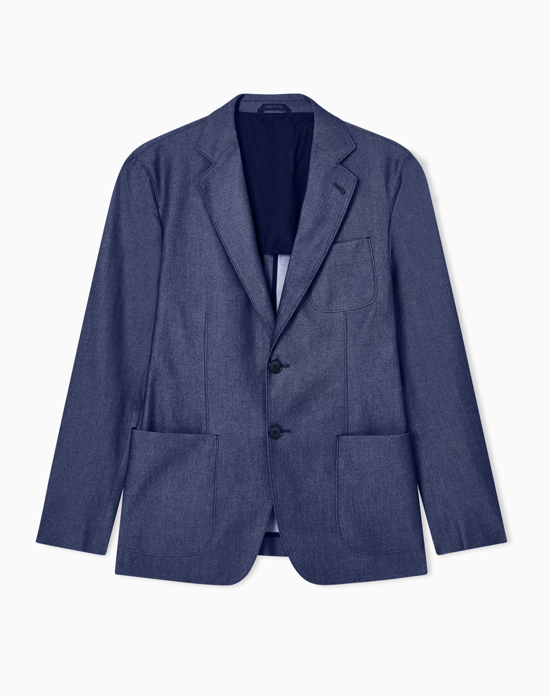 veste-simple-boutonnage-gamme-upton-en-serg-effet-denim-bleu--giorgio-armani
