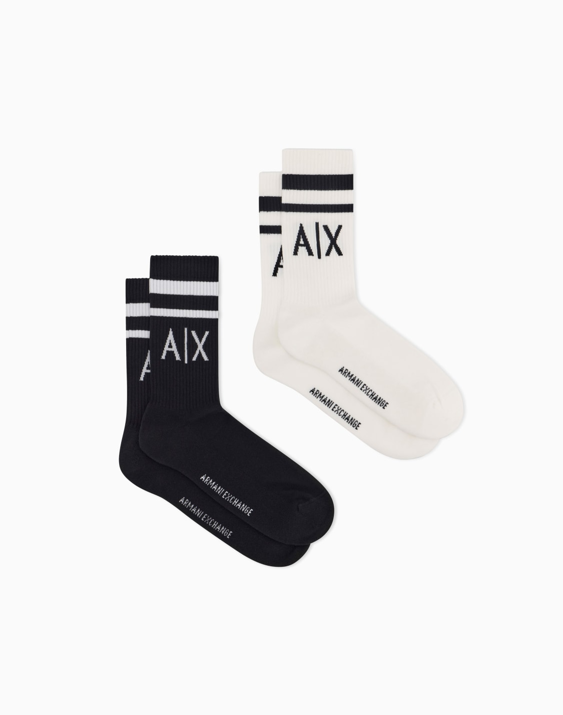 pack-of-2-pairs-of-socks-with-logo-black--armani-exchange
