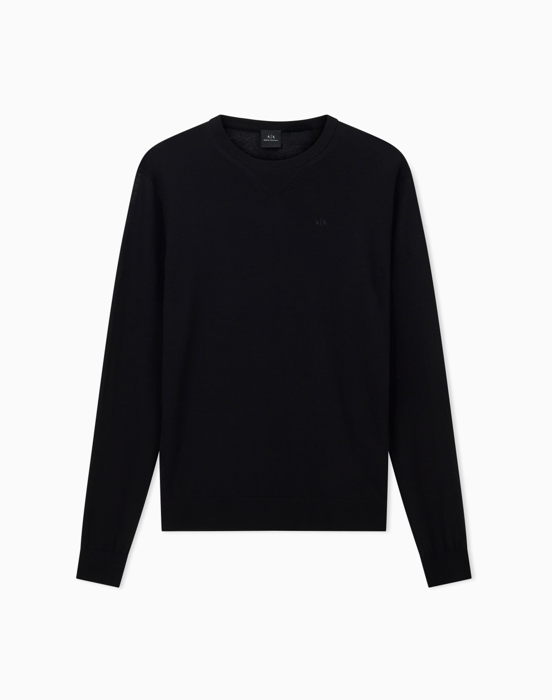 crewneck-sweater-in-virgin-wool-black--armani-exchange