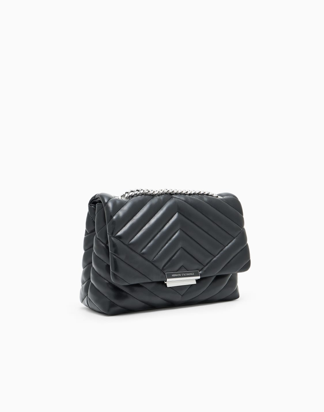 sac-bandoulire-en-matire-matelasse-avec-dtails-en-mtal-noir--armani-exchange