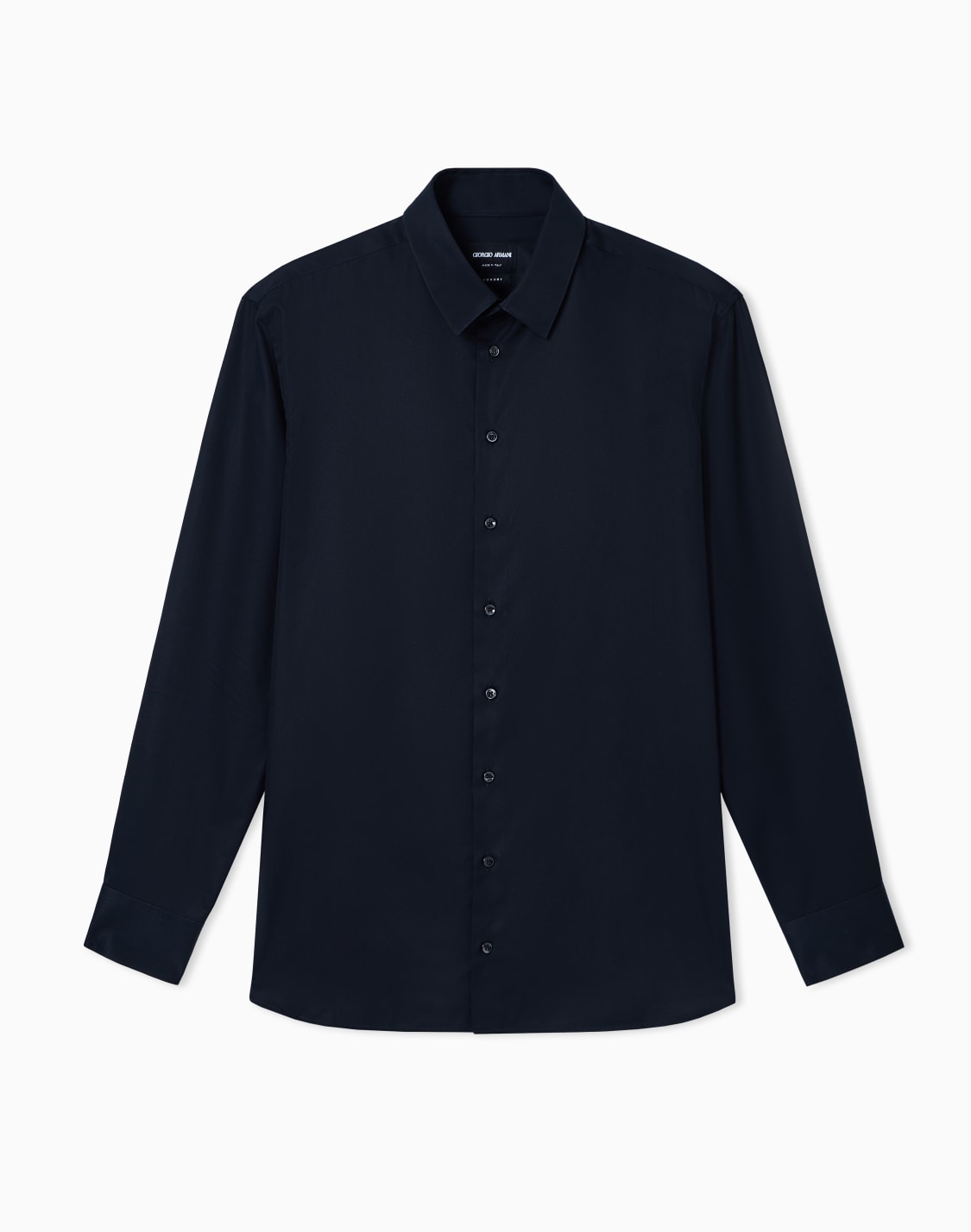 chemise-en-serg-de-coton-luxury-noir--giorgio-armani