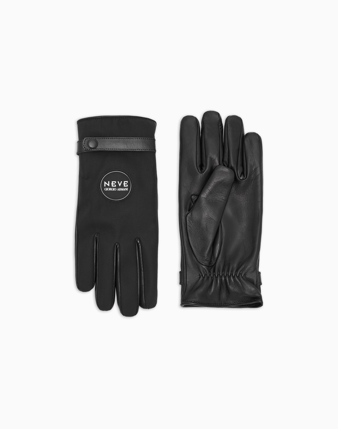 giorgio-armani-neve-nylon-and-nappa-leather-gloves-black--giorgio-armani